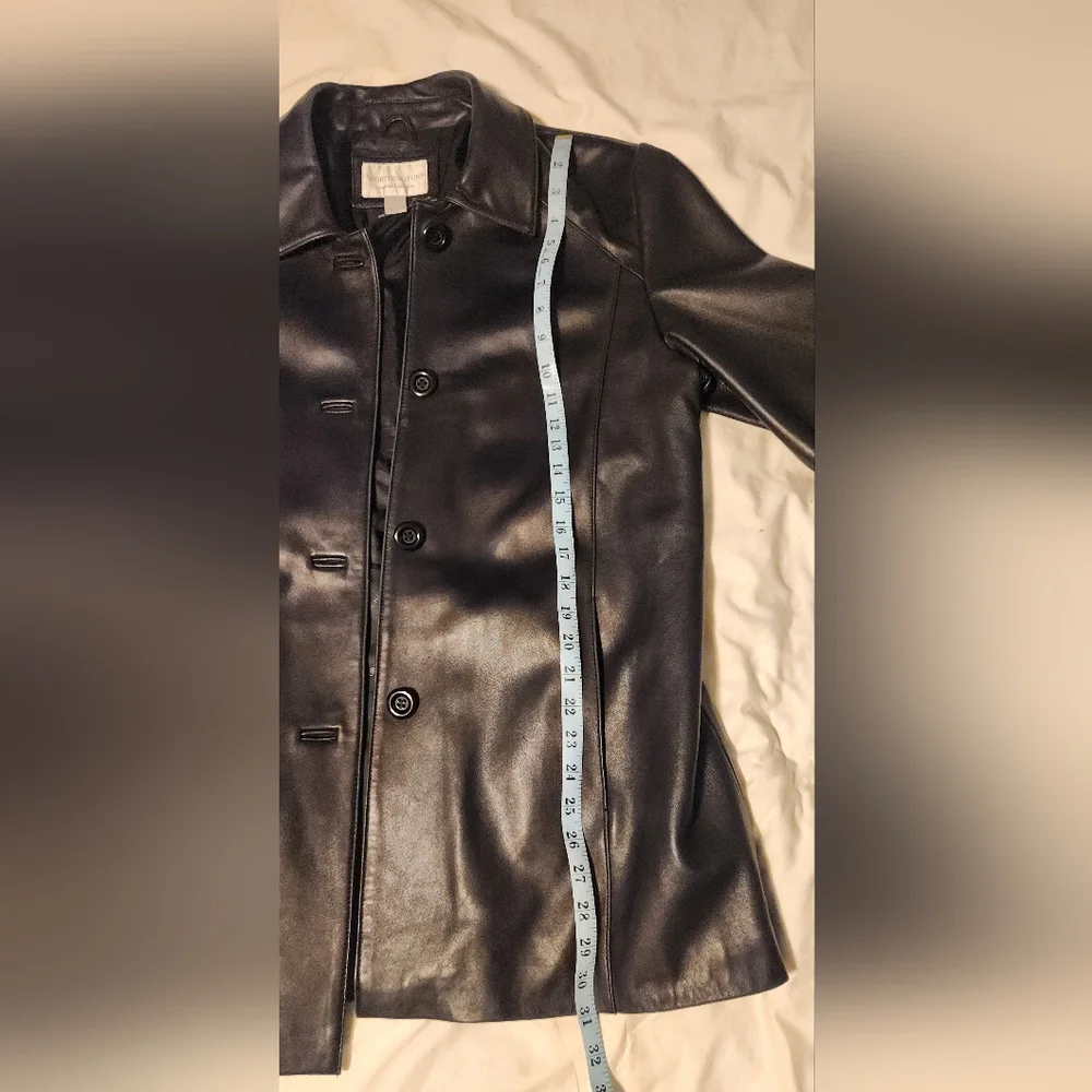 Womens Large Worthington 100% Lambskin Leather Jacket - Picture 6 of 9